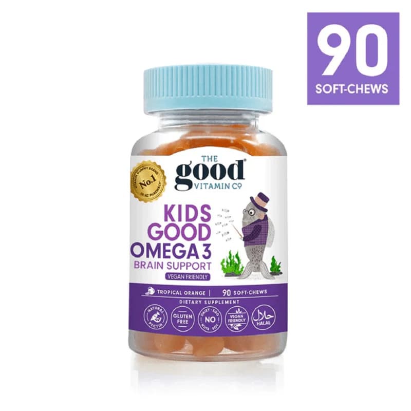 The Good Vitamin Co Kids Good Omega3 Brain Support Soft-Chews 90s