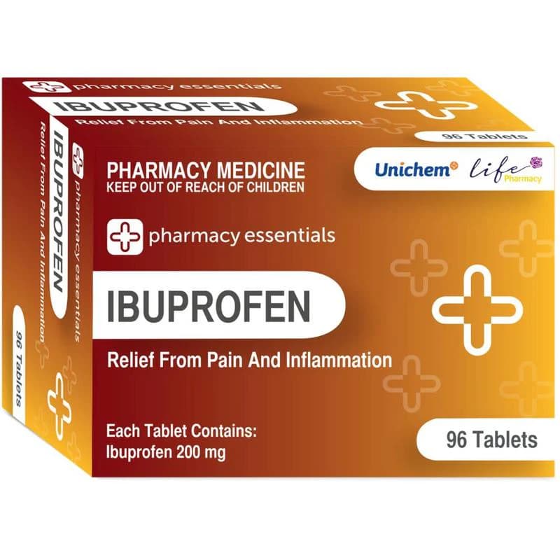 Pharmacy Essentials Ibuprofen 200mg Tablets 96pk