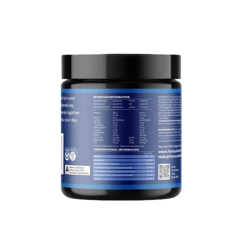 Famous Nutrition Rest Up Strawberry Kiwi 160g