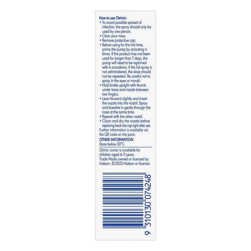 Otrivin Adult Nasal Spray 10ml