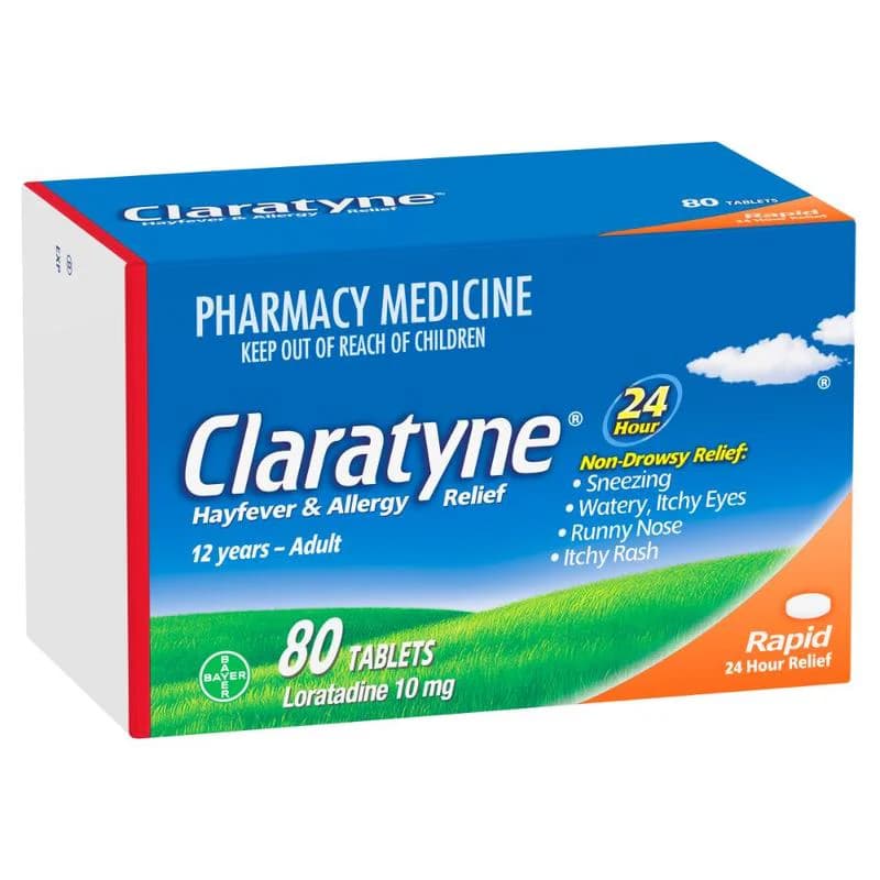 Claratyne Tabs 10mg 80s