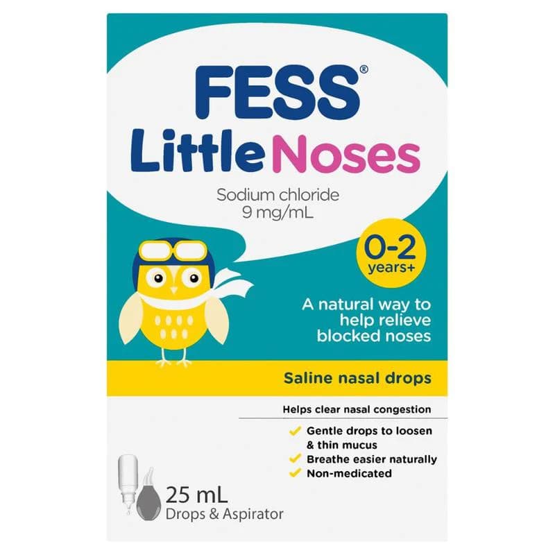 Fess Little Noses Drops & Aspirator 25ml