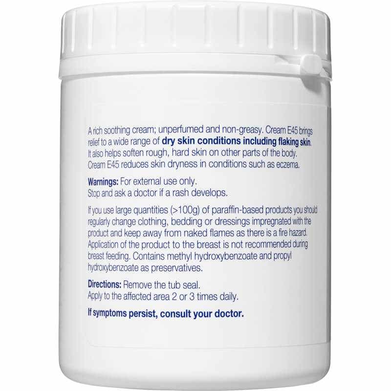 E45 Moisturising Cream for Dry Skin & Eczema 500g