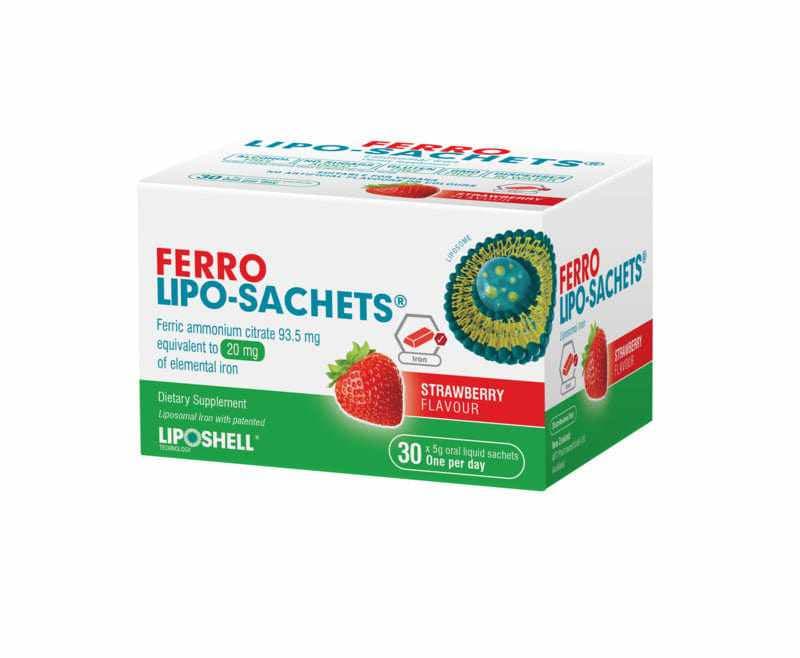 Lipo-Sachet Ferro Strawberry Sachets 30s