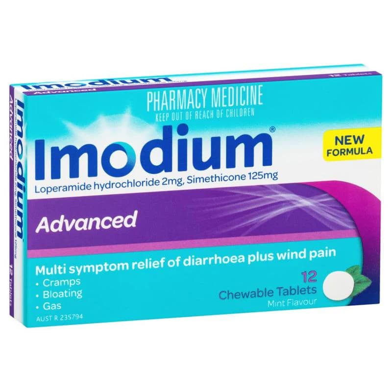 Imodium Advanced Chewable Tablets 12pk
