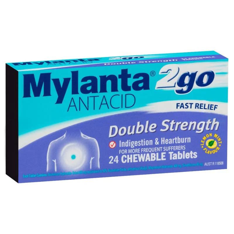 Mylanta 2Go Double Strength Tabs 24s