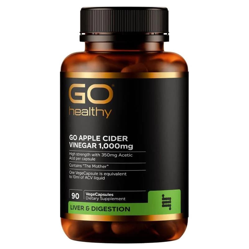 GO Healthy GO Apple Cider Vinegar 1,000mg VegeCapsules 90s