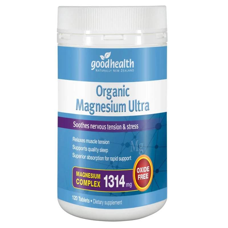 Good Health Organic Magnesium Ultra Tablets 120s